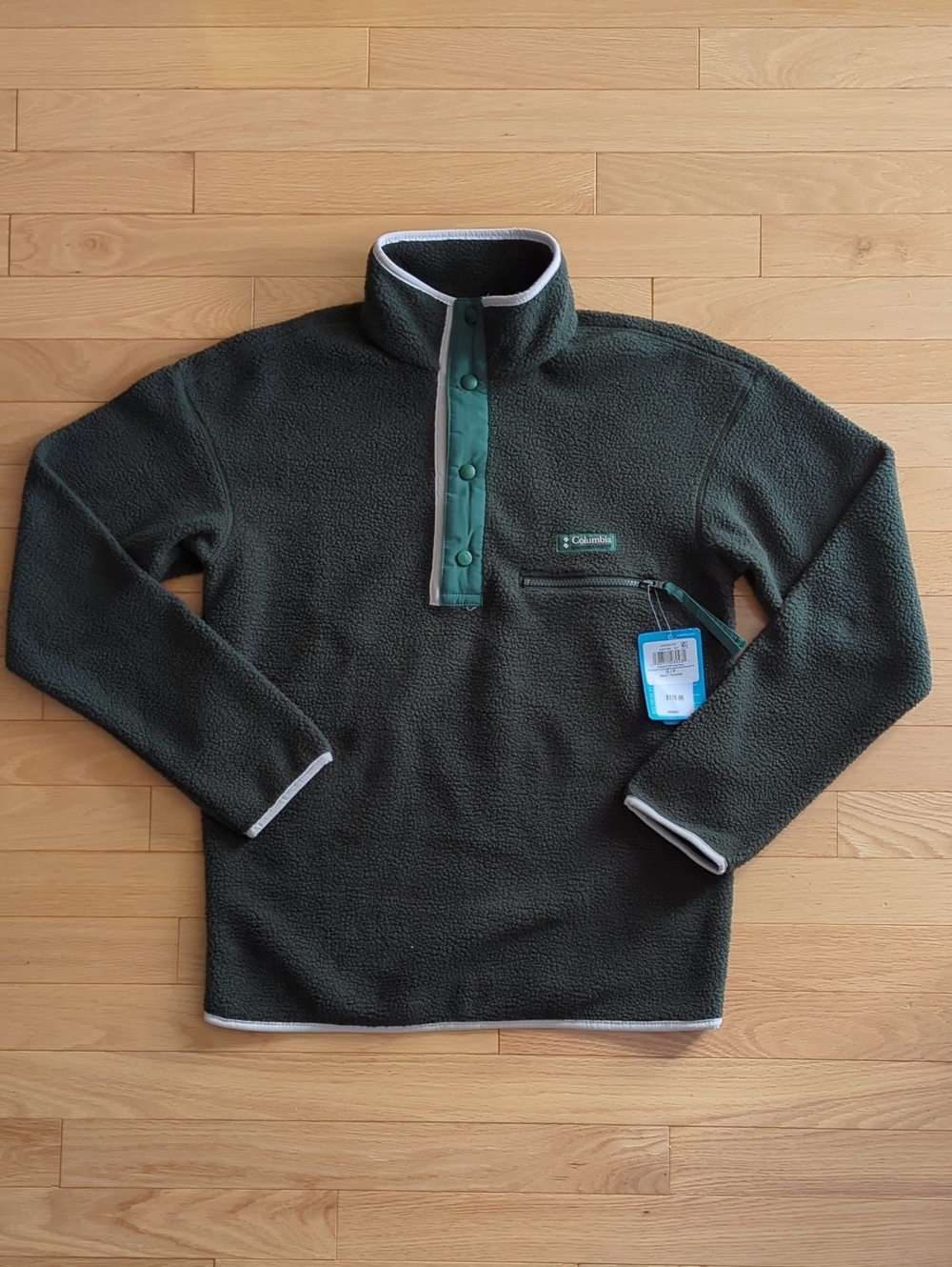 Columbia Men's Helvetia™ II Half-Snap Fleece Top In Greenscape